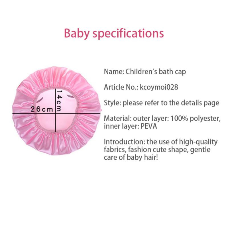 Crtani debeo 1kom Vodootporna kapa za kupanje Dvoslojna navlaka za kosu za tuširanje Dječji pribor za djecu Kapa za tuširanje Kupaonski dodaci