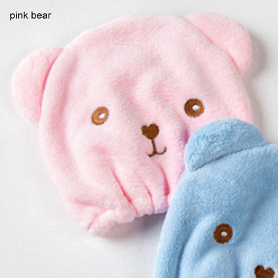 1kom slatkih crtanih filmova Brzo sušenje kose umotani ručnici Šešir za suhu kosu Kape za kupanje Prijenosna kapa za tuširanje od koraljnog flisa Dodaci za kupanje