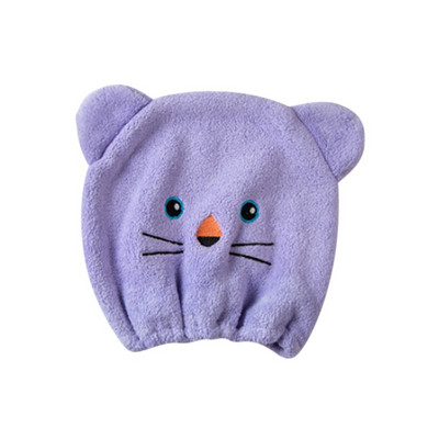 Jauka matu žāvēšana cepures dvielis Ātri nožūstošs dušas vāciņš Spēcīgi absorbējošs žāvēšanas mīksts multfilms bērniem