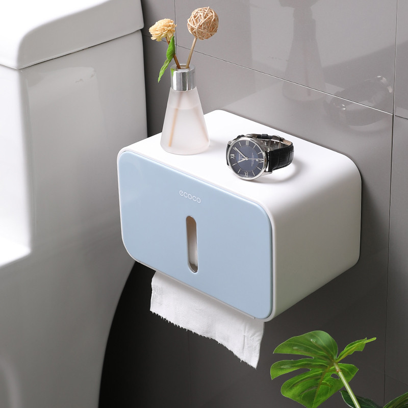Badu.bg ECOCO Водоустойчива хартиена кутия за руло за баня ECOCO Кутия ...