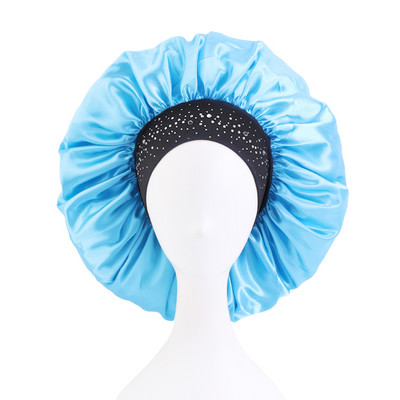 Jauna sieviešu satīna kalnu kristāla guļamcepure nakts miega cepure matu kopšanas salona aplauzums galvas saite Musulmaņu hidžāba galvas pārsegu pārsegu cepure
