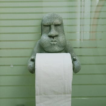 Θήκη χαρτιού υγείας Easter Island Moai Αποθήκευση χαρτιού Τουαλέτα Ρολό Τουαλέτας Ράφι χαρτιού Ράφι αποθήκευσης για μπάνιο