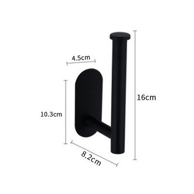 Držač toaletnog papira Samoljepljivi ljepljivi držač toaletnog papira za kuhinju i kupaonicu Bez bušenja za kupaonicu Nalijepite na zid od nehrđajućeg čelika