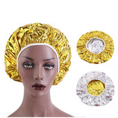 2gab Atkārtoti lietojams apstrādes vāciņš matiem dziļi kondicionējošs vāciņš krāsošanas vāciņš matiem alumīnija termiskais sudraba folijas vāciņš dušas vāciņš