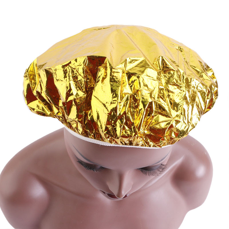 2gab Atkārtoti lietojams apstrādes vāciņš matiem dziļi kondicionējošs vāciņš krāsošanas vāciņš matiem alumīnija termiskais sudraba folijas vāciņš dušas vāciņš