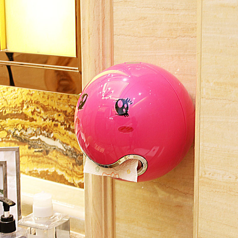 Smieklīgs salvešu kastīte tualetes papīra turētājs Pašlīmējošs sienas stiprinājums rullopapīra organizators virtuves salvešu trauks vannas istabas dekors