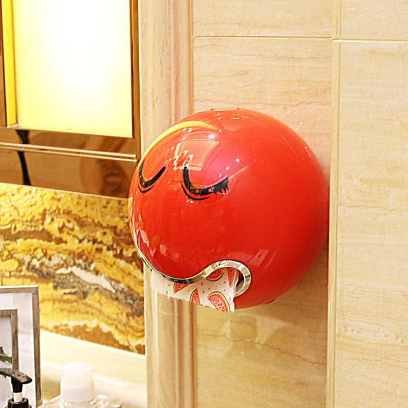 Smieklīgs salvešu kastīte tualetes papīra turētājs Pašlīmējošs sienas stiprinājums rullopapīra organizators virtuves salvešu trauks vannas istabas dekors