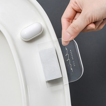 Φορητό σκανδιναβικό διαφανές ανυψωτικό καθίσματος τουαλέτας Συσκευή ανύψωσης τουαλέτας Αποφύγετε να αγγίζετε τα αξεσουάρ λαβής του καλύμματος τουαλέτας