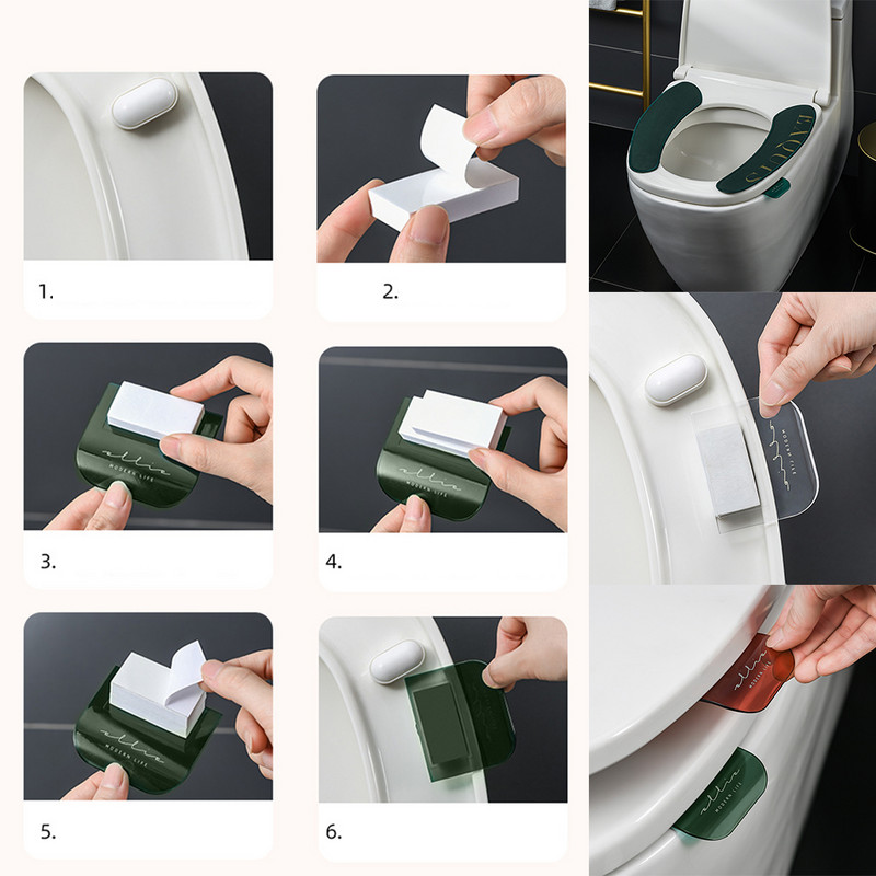 Pārnēsājams Ziemeļvalstu caurspīdīgs tualetes sēdekļa pacēlājs tualetes pacelšanas ierīce Izvairieties pieskarties tualetes vāka roktura tualetes piederumiem