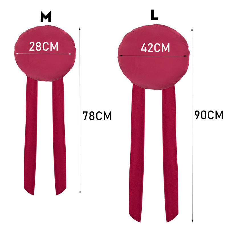 Nauja didelė satininė šilko naktinė naktinė naktinė kepuraitė, ilga atlasinė dangtelis su galva kaklaraištis juosta Kapoto kraštų apvyniojimas moterims garbanotiems plaukams