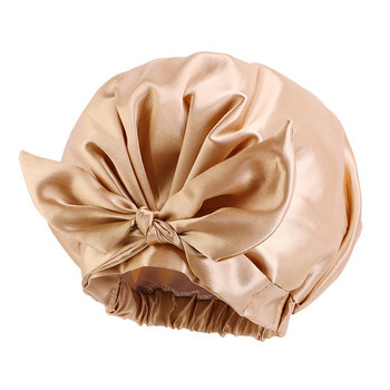 Καπέλα ντους Ρυθμιζόμενα καπάκια μπάνιου με φιόγκο Επαναχρησιμοποιήσιμα αδιάβροχα καπέλο τουρμπάνι Καπέλα μπάνιου για γυναίκες Beauty Hair Spa