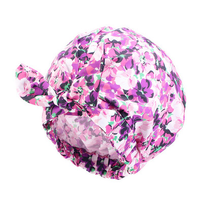 Dušas cepures Regulējamas Bow-mezglu vannas matu cepures Atkārtoti lietojamas ūdensnecaurlaidīgas turbāna dušas cepures vannas cepures sievietēm Girl Beauty Hair Spa