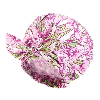 Dušas cepures Regulējamas Bow-mezglu vannas matu cepures Atkārtoti lietojamas ūdensnecaurlaidīgas turbāna dušas cepures vannas cepures sievietēm Girl Beauty Hair Spa