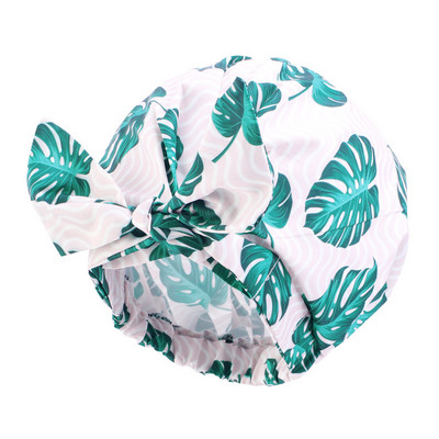 Dušas cepures Regulējamas Bow-mezglu vannas matu cepures Atkārtoti lietojamas ūdensnecaurlaidīgas turbāna dušas cepures vannas cepures sievietēm Girl Beauty Hair Spa