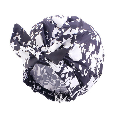 Dušas cepures Regulējamas Bow-mezglu vannas matu cepures Atkārtoti lietojamas ūdensnecaurlaidīgas turbāna dušas cepures vannas cepures sievietēm Girl Beauty Hair Spa