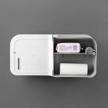 Φορητή θήκη χαρτιού υγείας BAISPO Αδιάβροχο κουτί αποθήκευσης Punch Free Tissue Box Θήκη οικιακής αποθήκευσης Αξεσουάρ μπάνιου
