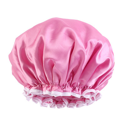 Nagy méretű zuhanysapka szatén vízálló fürdősapka sampon sapka alvó éjszakai hajápolás motorháztető hajtakaró női fürdőszobai kellékek