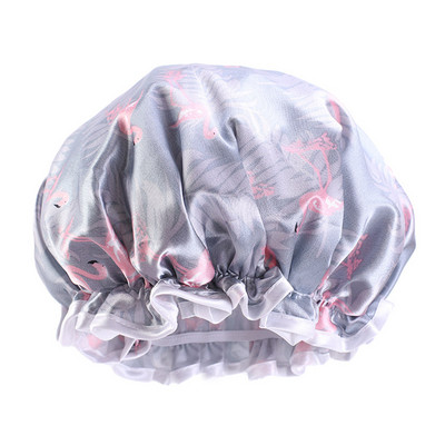 Nagy méretű zuhanysapka szatén vízálló fürdősapka sampon sapka alvó éjszakai hajápolás motorháztető hajtakaró női fürdőszobai kellékek
