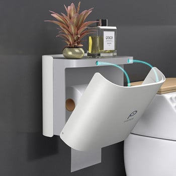 BAISPO Преносим държач за тоалетна хартия Диспенсър за хигиенична хартия Аксесоари за домашна баня Стенен Кутия за кърпички за баня
