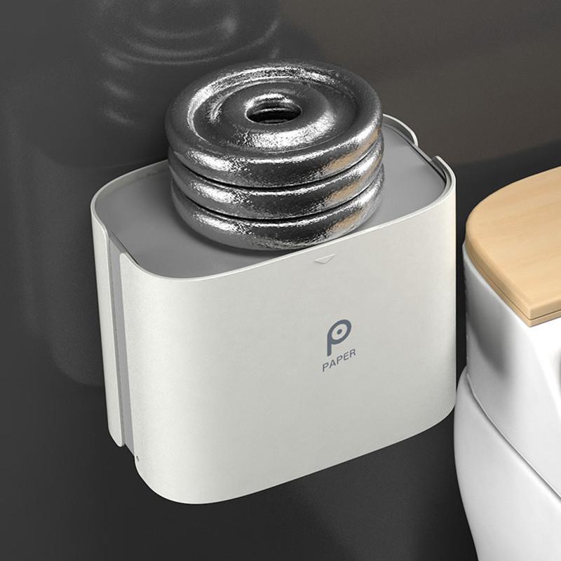 BAISPO pārnēsājamais tualetes papīra turētājs Higiēnas papīra dozators Sākums Vannas istabas piederumi Pie sienas stiprināma vannas istabas salvešu kaste