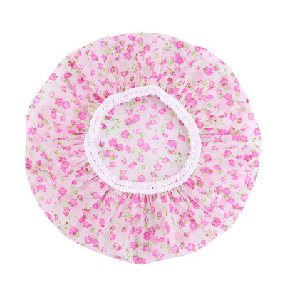 10GAB Sieviešu biezu ziedu ūdensnecaurlaidīga dušas cepure peldēšanās cepure sievietēm frizētava virtuve vannas istaba sieviešu eļļas dūmu necaurlaidīga vāciņš