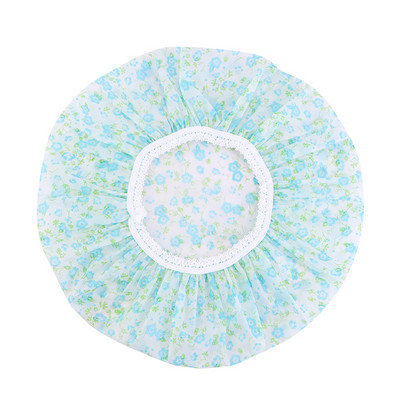 10GAB Sieviešu biezu ziedu ūdensnecaurlaidīga dušas cepure peldēšanās cepure sievietēm frizētava virtuve vannas istaba sieviešu eļļas dūmu necaurlaidīga vāciņš