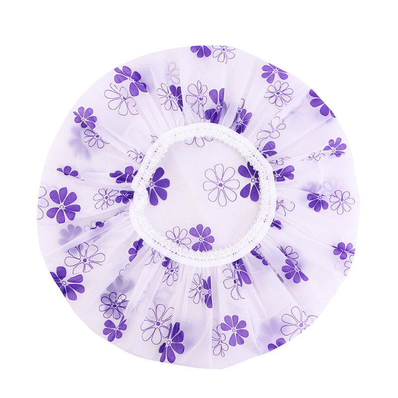 10GAB Sieviešu biezu ziedu ūdensnecaurlaidīga dušas cepure peldēšanās cepure sievietēm frizētava virtuve vannas istaba sieviešu eļļas dūmu necaurlaidīga vāciņš