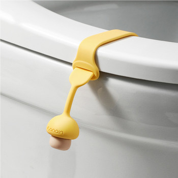 Ανυψωτικό καπάκι καθίσματος τουαλέτας Δημιουργικό κάλυμμα σιλικόνης με μανιτάρι Χαριτωμένα αντι-βρώμικα χέρια Αντιολισθητική πόρπη Αξεσουάρ μπάνιου σπιτιού