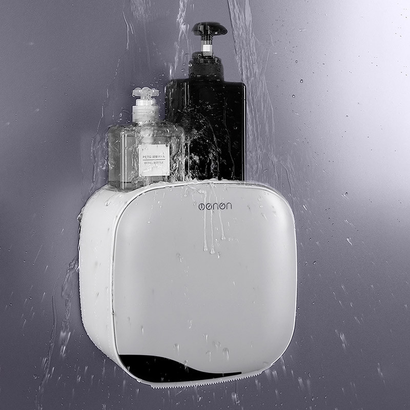 BAISPO Vodootporni držač toaletnog papira Zidna montaža Pladanj za toaletni papir Rola maramica Tuba Kutija za pohranu u kućnoj kupaonici Organizator