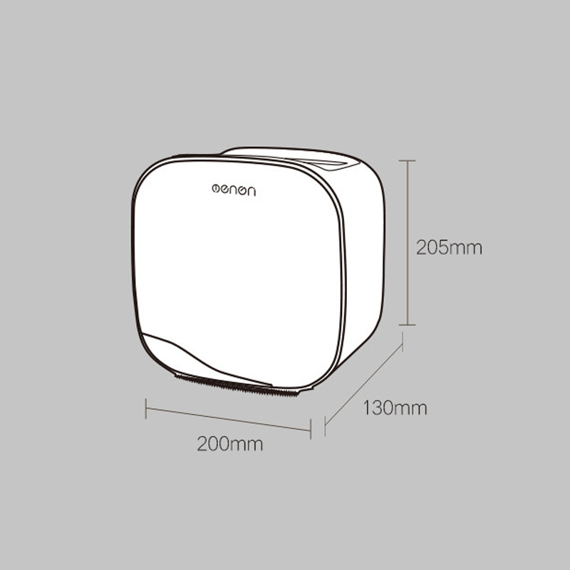 BAISPO Vodootporni držač toaletnog papira Zidna montaža Pladanj za toaletni papir Rola maramica Tuba Kutija za pohranu u kućnoj kupaonici Organizator