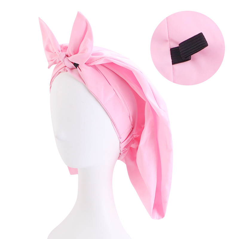 Nova velika mašna Satenski šešir Šešir s čvorovima vodootporna kapa za tuširanje Ženska noćna kapa za spavanje Pokrivalo za glavu duga kosa dreadlock pletenica