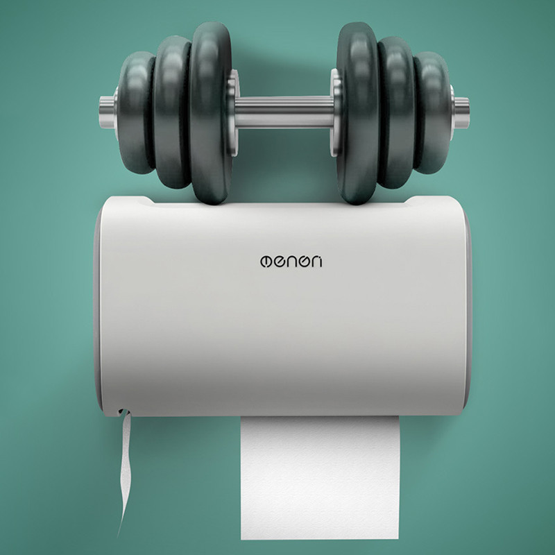 BAISPO Vodootporni držači toaletnog papira za kupaonicu Zidna kutija za pohranu Dvoslojni plastični držači papira Prijenosna kutija za maramice