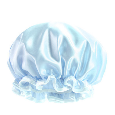 Debela vodootporna kapa za kupanje Dvoslojna kapa za tuširanje Ljepota Šminka Prašina Njega kose Noćno spavanje Satenski šeširi Dodaci za pokrivalo za glavu