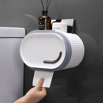 BAISPO Επιτοίχια θήκη χαρτιού υγείας Φέρουσα αποθήκευση χαρτιού Αδιάβροχη βάση ρολού τουαλέτας WC Αξεσουάρ μπάνιου σπιτιού