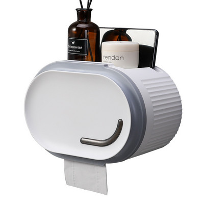 BAISPO Zidni držač toalet papira Nosivi papir za pohranu Vodootporni držač toalet papira WC Kućna kupaonska oprema