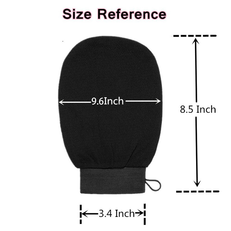 Maroko hamamas šveičiamosios dušo pirštinės, neskausmingos, pašalina negyvą odą kūno šveitikliu Korėjietiškas masažas Mitt vonios kambario valymo priemonė