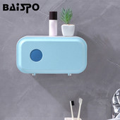 BAISPO zidna vodootporna kutija za maramice, višenamjenski držač toaletnog papira, kućna kreativna kutija za pohranu, setovi kupaonskog pribora