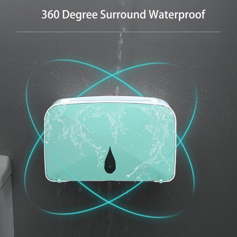 BAISPO pie sienas stiprināmi tualetes papīra turētāji Daudzfunkcionāla uzglabāšanas kaste Vannas istabas ūdensnecaurlaidīga salvešu kaste pārnēsājama papīra plaukta rīki