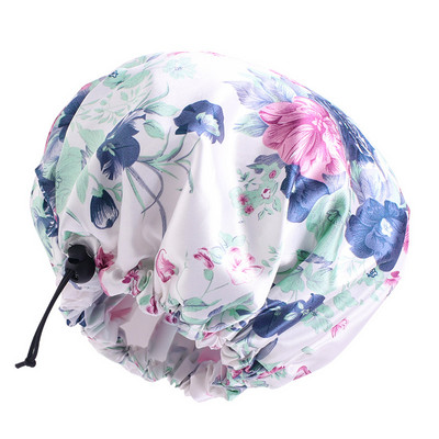 Novi podesivi dvoslojni vodootporni poklopci za glavu Kuhinjska šminka Napa protiv ulja Šampon Podebljana kapa za spavanje Kapa za kupanje