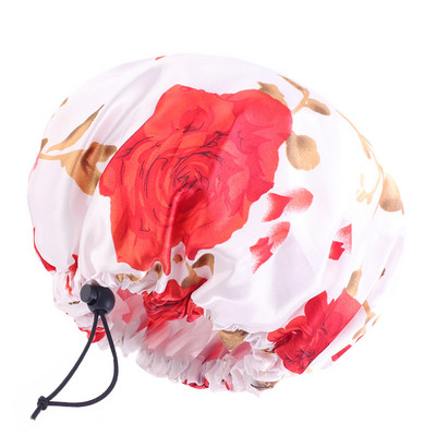 Novi podesivi dvoslojni vodootporni poklopci za glavu Kuhinjska šminka Napa protiv ulja Šampon Podebljana kapa za spavanje Kapa za kupanje