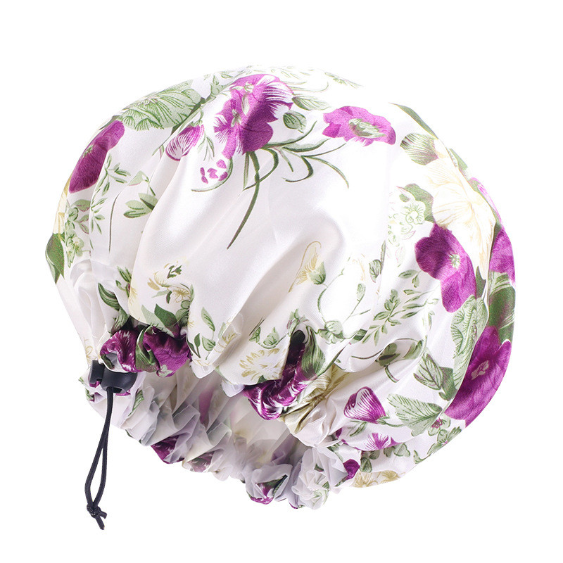 Novi podesivi dvoslojni vodootporni poklopci za glavu Kuhinjska šminka Napa protiv ulja Šampon Podebljana kapa za spavanje Kapa za kupanje