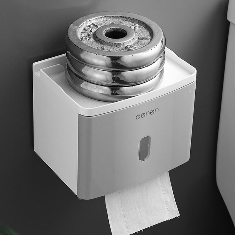 BAISPO višenamjenska kutija za papirnate maramice, jaka nosiva kutija za papirnate maramice, kutija s utorom za mobilni telefon, neklizajuća velika platforma