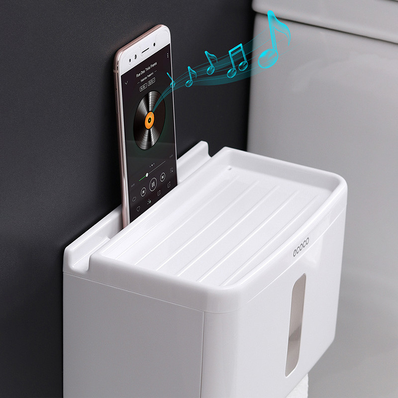 BAISPO prijenosni držač toaletnog papira Kućna vodootporna kutija za maramice Zidni dozator higijenskog papira za stalak za pohranu u kupaonici