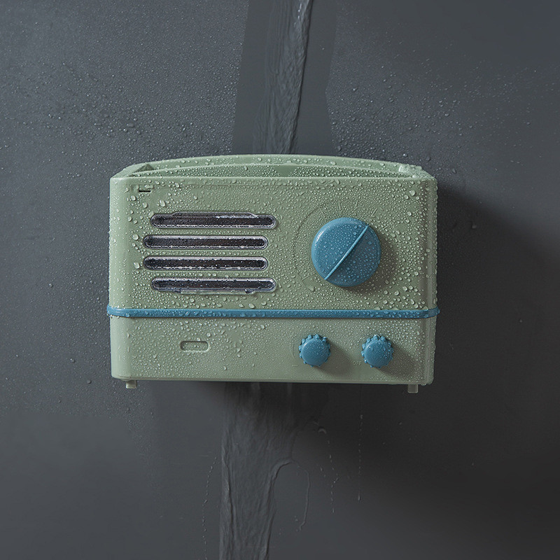 BAISPO daudzfunkcionāls ruļļa turētājs tualetes ūdensnecaurlaidīgam tualetes papīra turētājam Pārnēsājama glabāšanas kaste ar perforatoru bez vannas istabas piederumiem