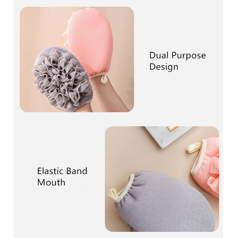 Pīlinga cimdi Ķermeņa tīrīšana Vanna Zieds Vannas istaba Dušas Bumba Ķermeņa skruberis Vannas Sūklis Dvielis Vannas istabas rīks