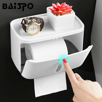 Φορητό BAISPO Θήκη χαρτιού υγείας Home Tissue Storage Box for Bathroom Hygienic Paper Dispenser Αξεσουάρ μπάνιου