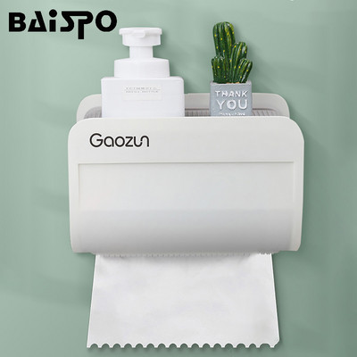 Επιτοίχια BAISPO Αδιάβροχο Tissue Box Δημιουργική θήκη χαρτιού υγείας για μπάνιο Φορητή θήκη αποθήκευσης Αξεσουάρ μπάνιου