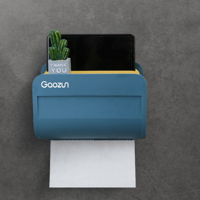 BAISPO zidna vodootporna kutija za maramice Kreativni držač toaletnog papira za kupaonicu Prijenosni držač za pohranu Kupaonski pribor