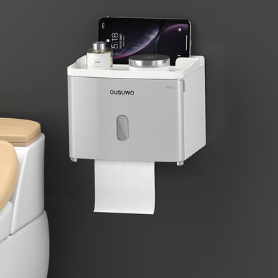 BAISPO Home Punch Free držač toaletnog papira Višenamjenska vodootporna kutija za pohranu Kreativna kutija za toaletne maramice Kupaonski pribor