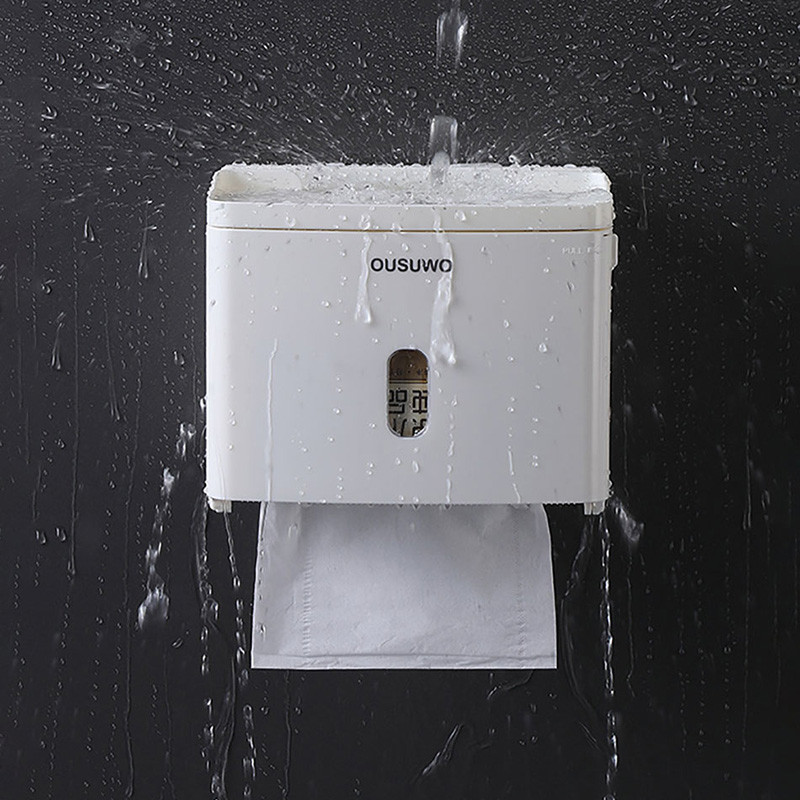 BAISPO Home Punch Free držač toaletnog papira Višenamjenska vodootporna kutija za pohranu Kreativna kutija za toaletne maramice Kupaonski pribor